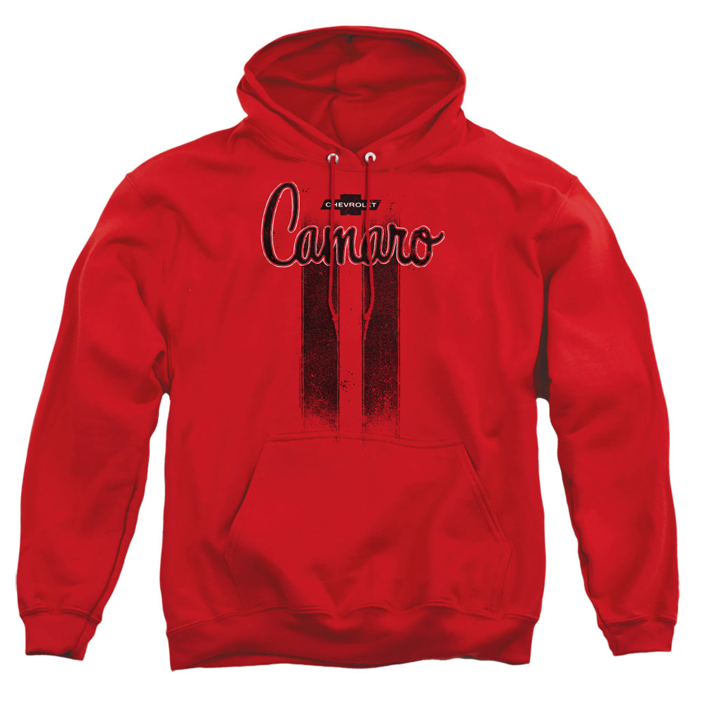 CHEVROLET : CAMARO STRIPES ADULT PULL OVER HOODIE Red 2X