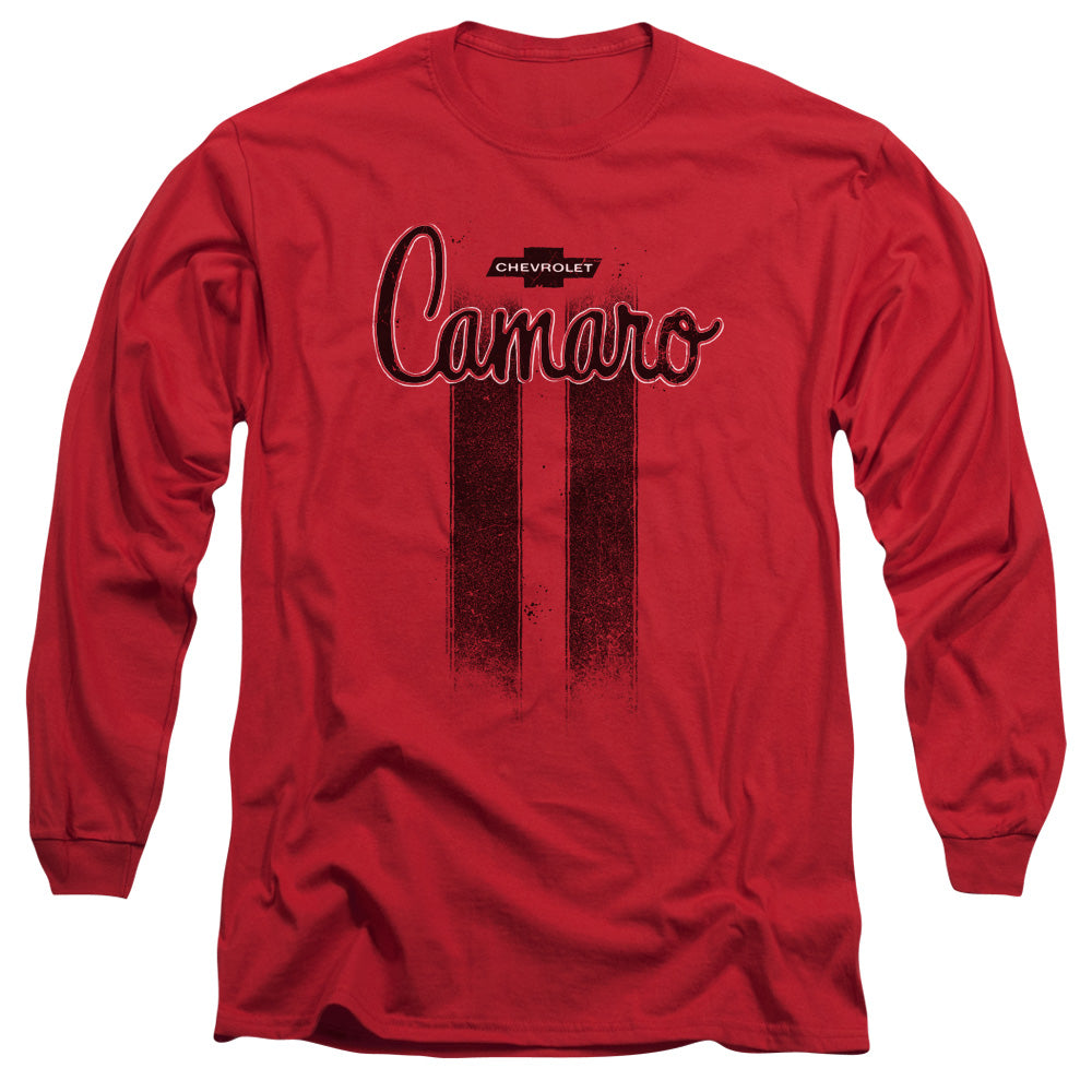 CHEVROLET : CAMARO STRIPES L\S ADULT T SHIRT 18\1 Red 2X