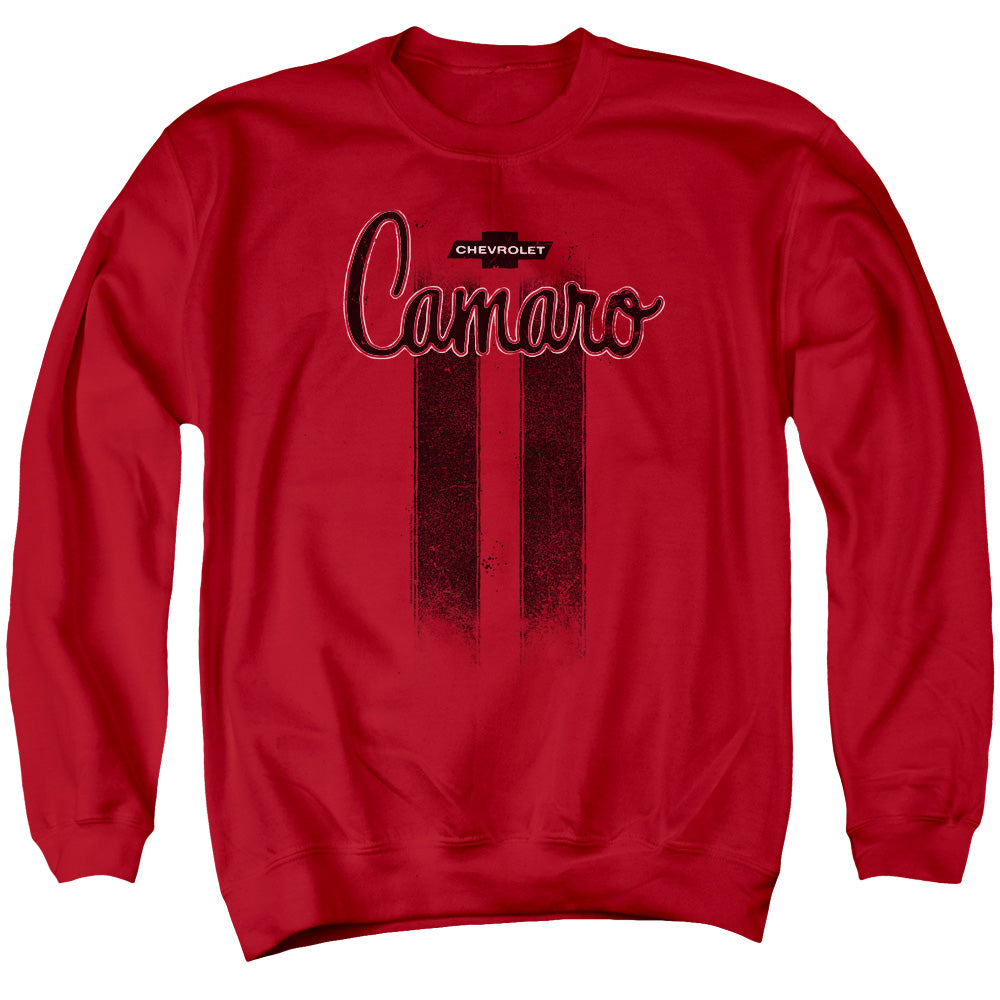 CHEVROLET : CAMARO STRIPES ADULT CREW SWEAT Red XL