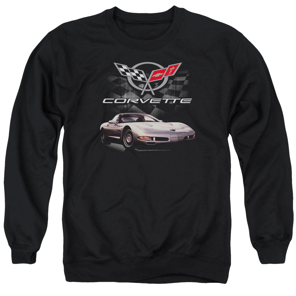 CHEVROLET : CHECKERED PAST ADULT CREW SWEAT Black 2X