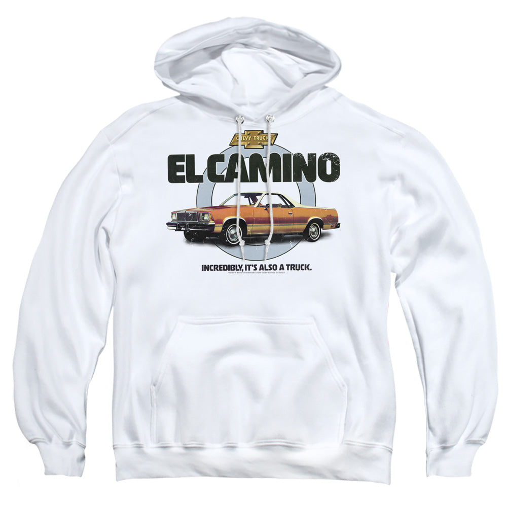 CHEVROLET : ALSO A TRUCK ADULT PULL OVER HOODIE White 2X