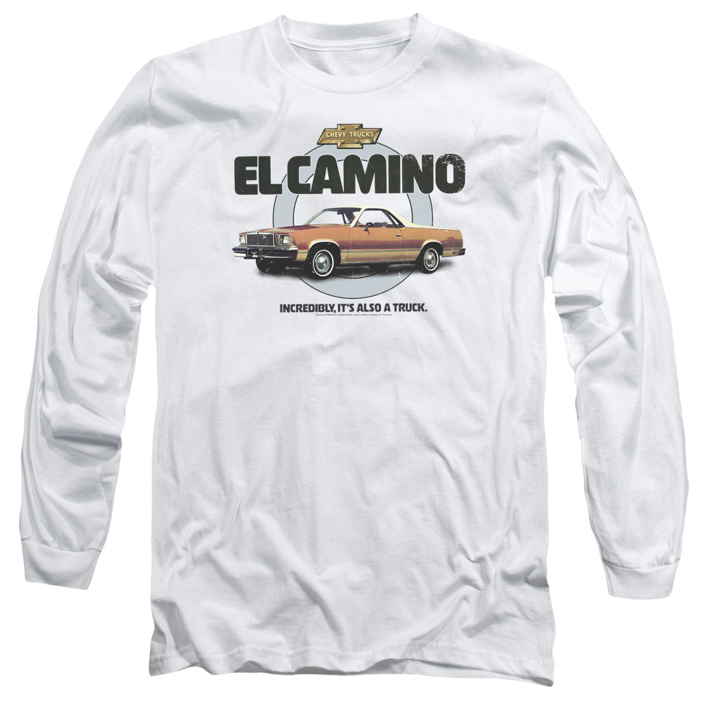 CHEVROLET : ALSO A TRUCK L\S ADULT T SHIRT 18\1 White LG