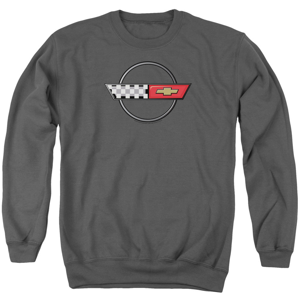 CHEVROLET : 4TH GEN VETTE LOGO ADULT CREW SWEAT Charcoal 2X