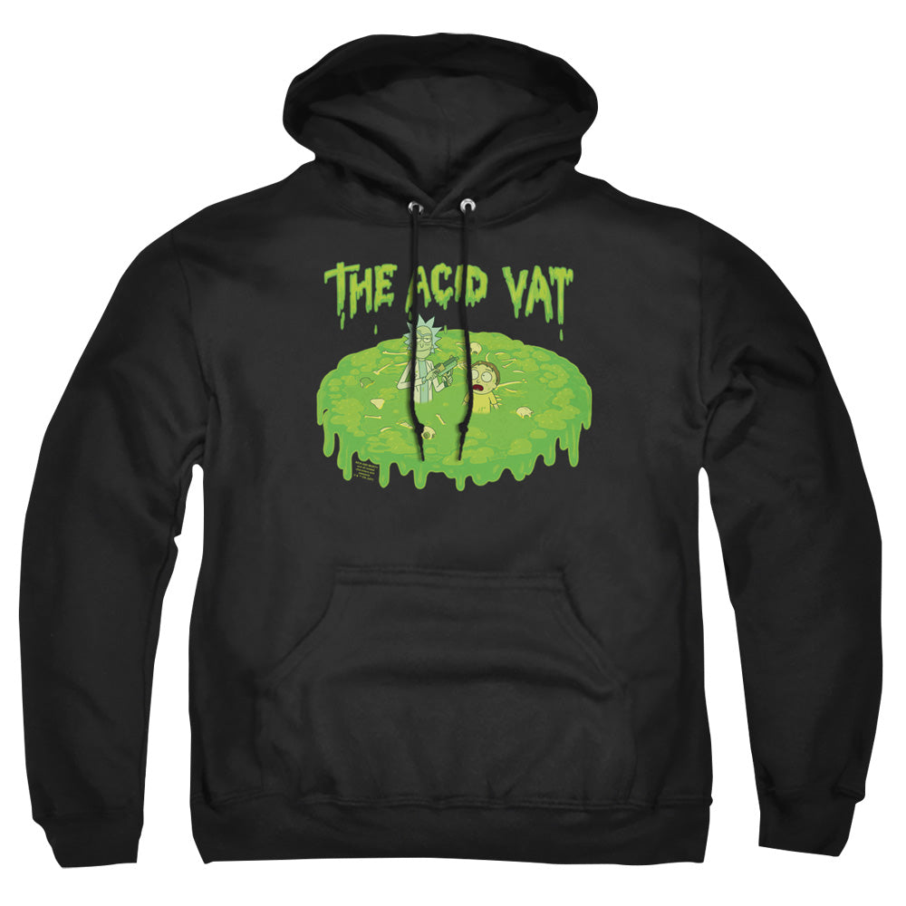 RICK AND MORTY : THE ACID VAT ADULT PULL OVER HOODIE Black 2X