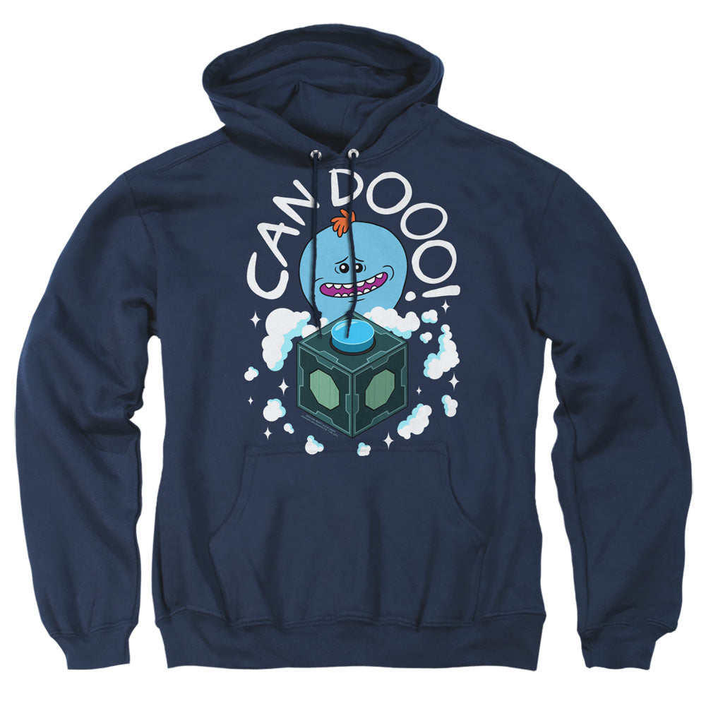 RICK AND MORTY : CAN DO ADULT PULL OVER HOODIE Navy 2X