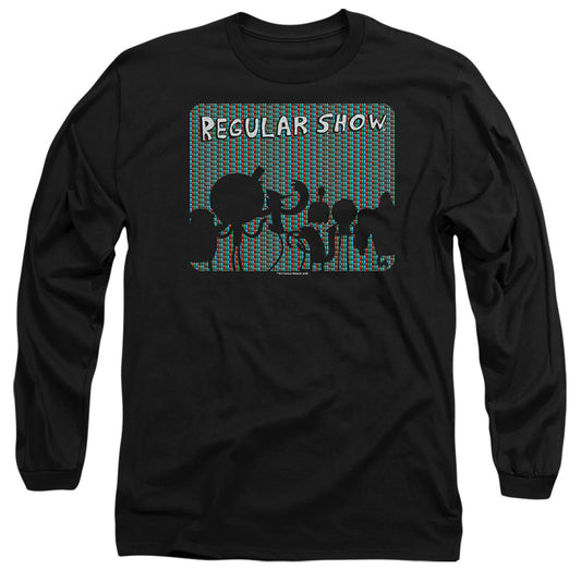 REGULAR SHOW : RGB GROUP L\S ADULT T SHIRT 18\1 Black LG