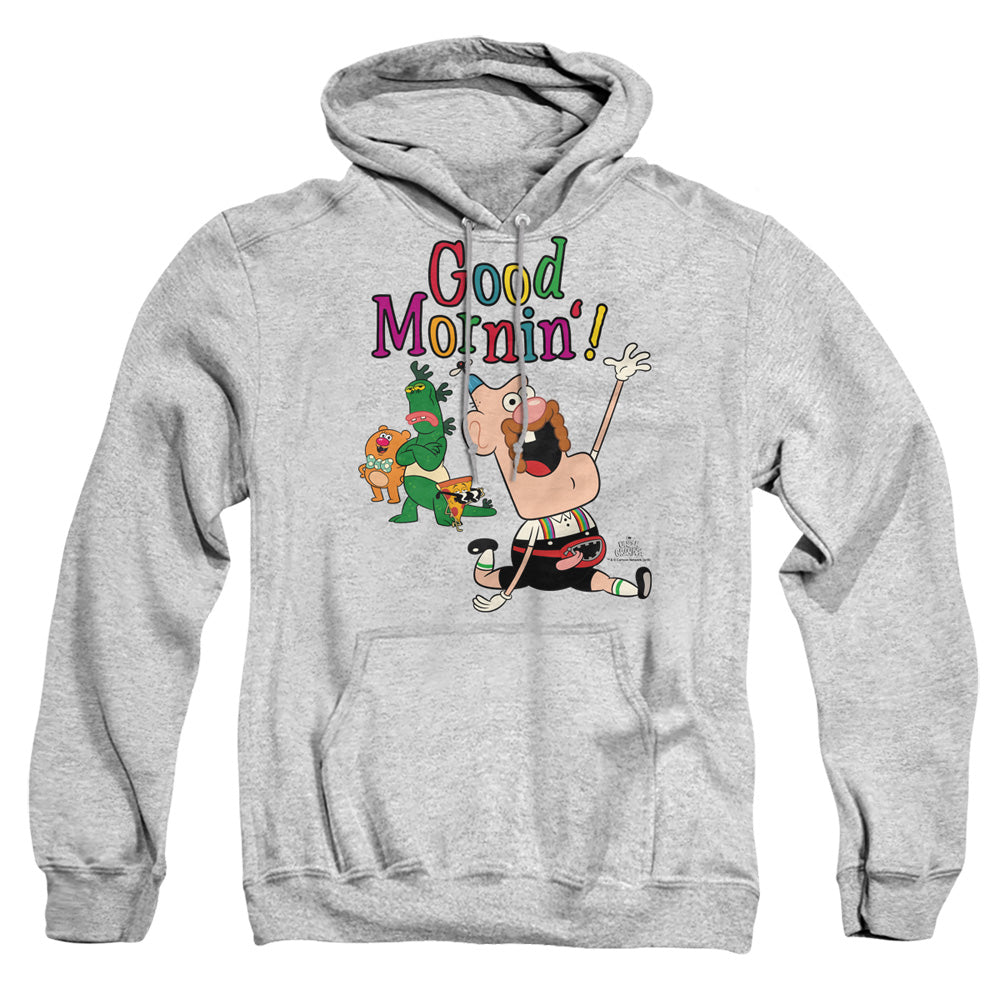 UNCLE GRANDPA : GOOD MORNIN ADULT PULL OVER HOODIE Athletic Heather MD