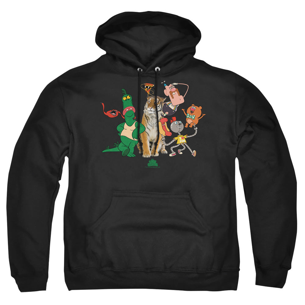 UNCLE GRANDPA : GROUP ADULT PULL OVER HOODIE Black 2X