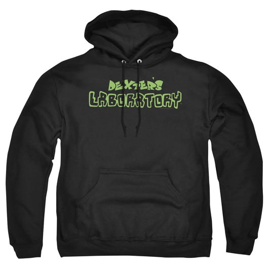 DEXTER'S LABORATORY : DEXTER'S LOGO ADULT PULL OVER HOODIE Black MD