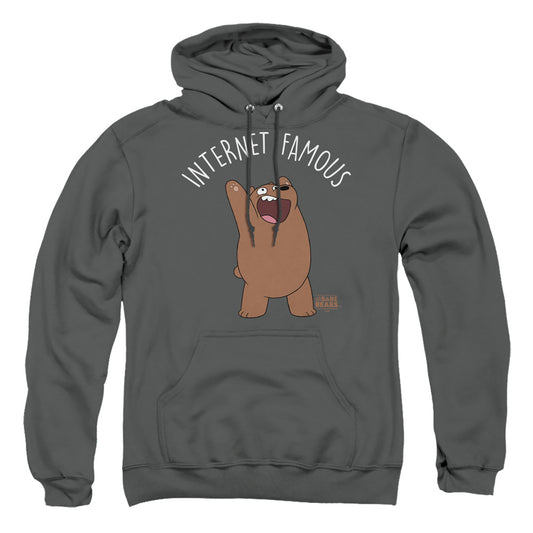 WE BARE BEARS : INTERNET FAMOUS ADULT PULL OVER HOODIE Charcoal 3X