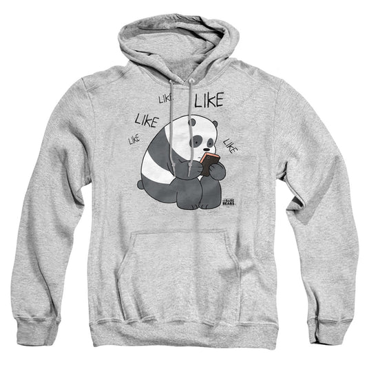 WE BARE BEARS : LIKE LIKE LIKE ADULT PULL OVER HOODIE Athletic Heather 2X