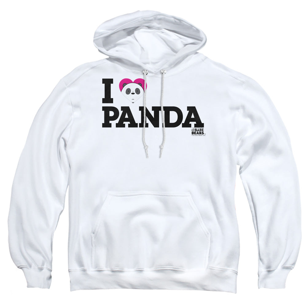 WE BARE BEARS : HEART PANDA ADULT PULL OVER HOODIE White LG