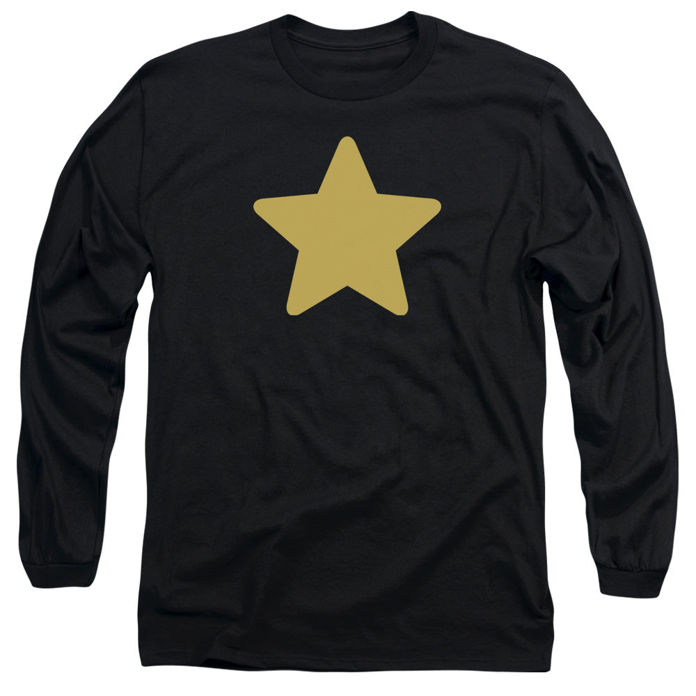 STEVEN UNIVERSE : GREG STAR L\S ADULT T SHIRT 18\1 Black 2X