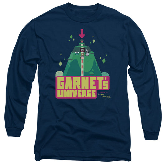 STEVEN UNIVERSE : GARNET'S UNIVERSE L\S ADULT T SHIRT 18\1 Navy 2X