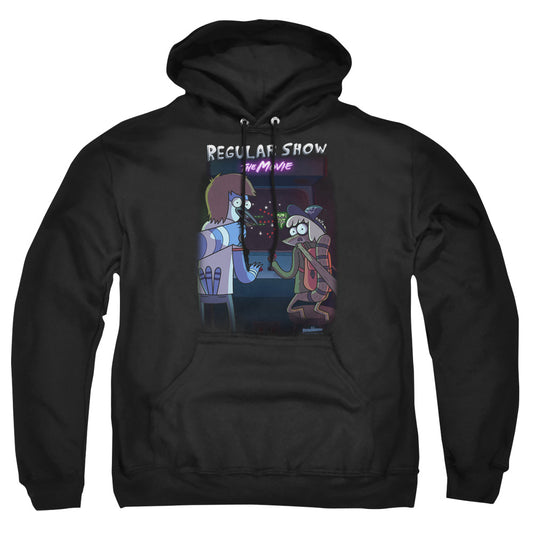 REGULAR SHOW : RS THE MOVIE ADULT PULL OVER HOODIE Black 2X