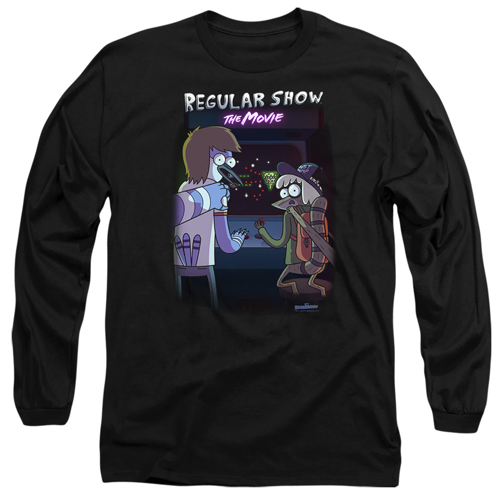 REGULAR SHOW : RS THE MOVIE L\S ADULT T SHIRT 18\1 Black 2X