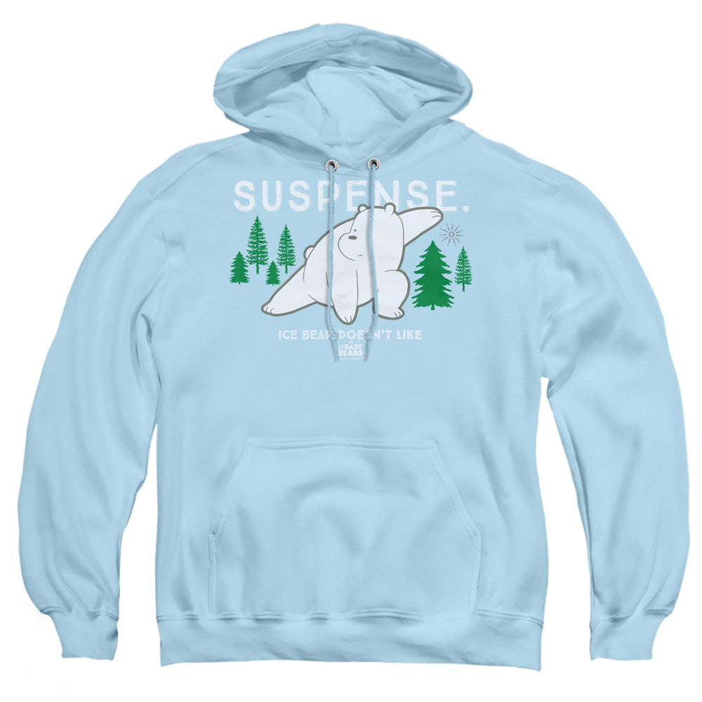 WE BARE BEARS : SUSPENSE ADULT PULL OVER HOODIE LIGHT BLUE 2X