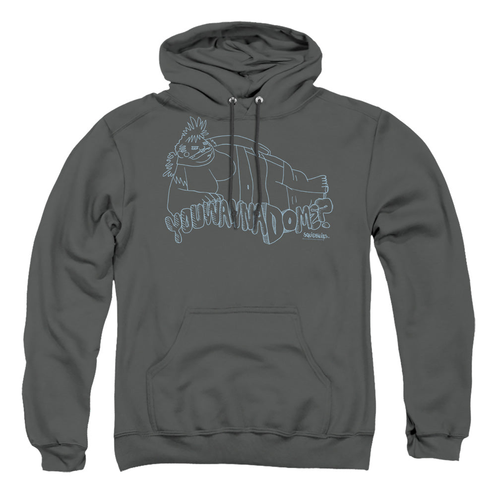 SQUIDBILLIES : KRYSTAL ADULT PULL OVER HOODIE Charcoal SM