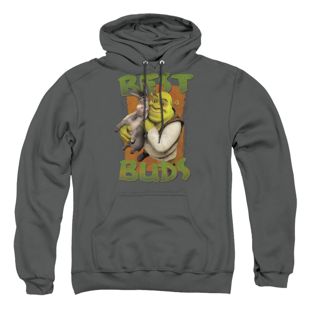 SHREK : BUDS ADULT PULL OVER HOODIE Charcoal 2X