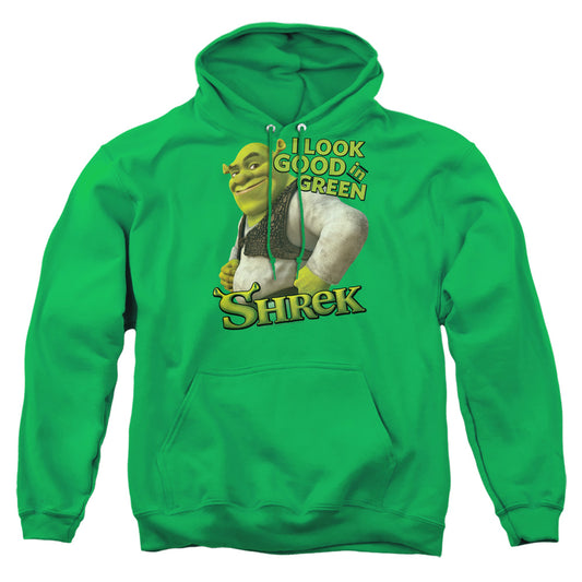 SHREK : LOOKING GOOD ADULT PULL OVER HOODIE KELLY GREEN 2X