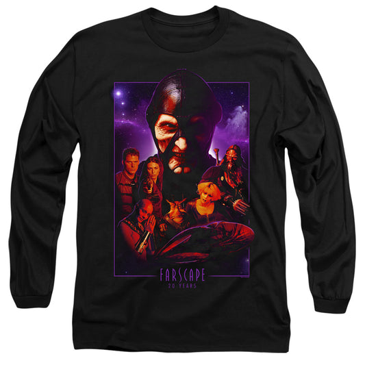 FARSCAPE : 20 YEARS COLLAGE L\S ADULT T SHIRT 18\1 Black 2X