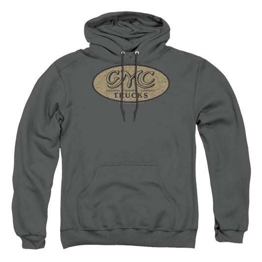GMC : VINTAGE OVAL LOGO ADULT PULL OVER HOODIE Charcoal MD
