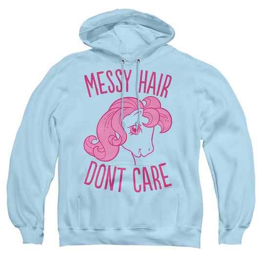 MY LITTLE PONY RETRO : MESSY HAIR ADULT PULL OVER HOODIE Light Blue XL