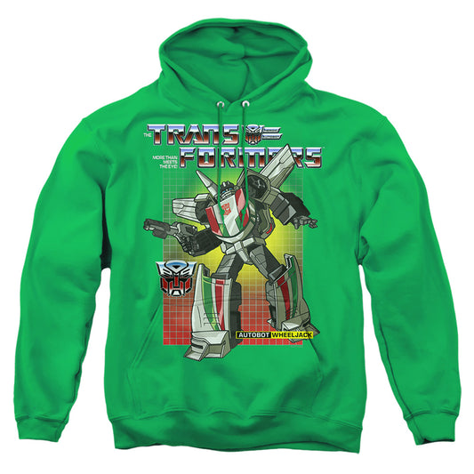 TRANSFORMERS : WHEELJACK ADULT PULL OVER HOODIE Kelly Green 2X