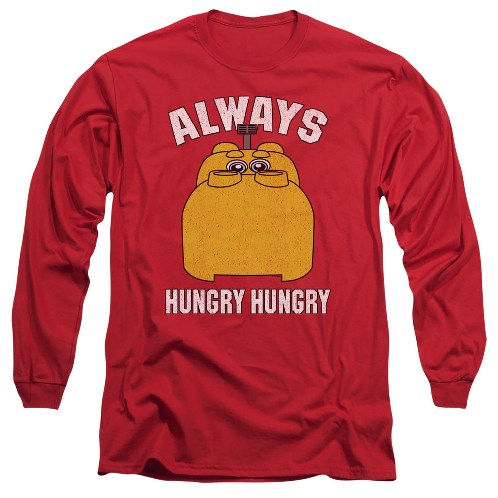 HUNGRY HUNGRY HIPPOS : HUNGRY L\S ADULT T SHIRT 18\1 Red 2X