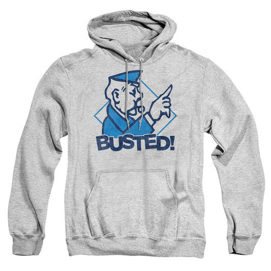 MONOPOLY : BUSTED ADULT PULL OVER HOODIE Athletic Heather SM