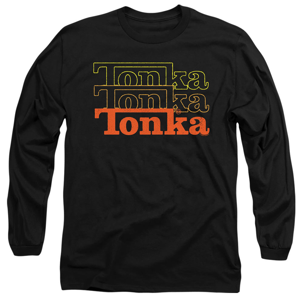 TONKA : FUZZED REPEAT L\S ADULT T SHIRT 18\1 Black 2X