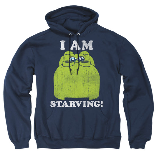 HUNGRY HUNGRY HIPPOS : I'M STARVING ADULT PULL OVER HOODIE Navy 2X