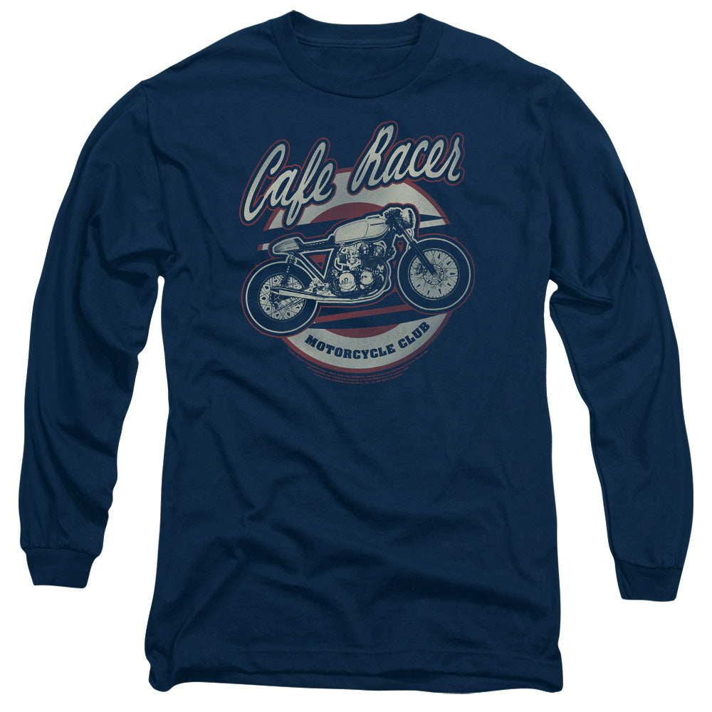 HONDA : CAFE RACER L\S ADULT T SHIRT 18\1 Navy 2X