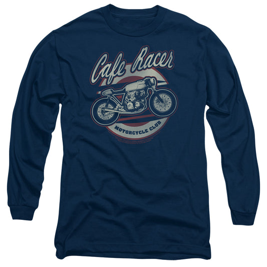 HONDA : CAFE RACER L\S ADULT T SHIRT 18\1 Navy XL