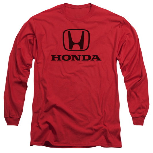 HONDA : STANDARD LOGO L\S ADULT T SHIRT 18\1 Red 2X