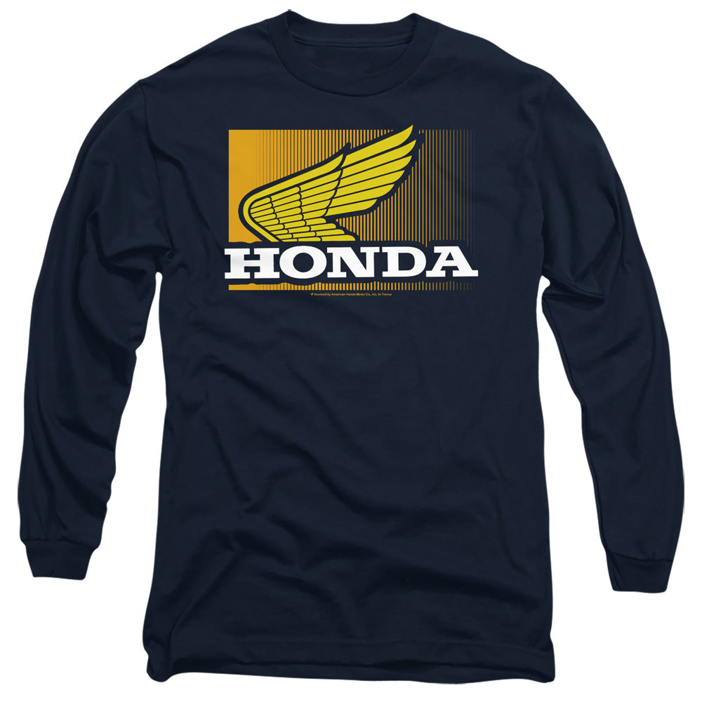 HONDA : WING GRADIENT L\S ADULT T SHIRT 18\1 Navy 2X