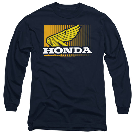 HONDA : WING GRADIENT L\S ADULT T SHIRT 18\1 Navy 2X