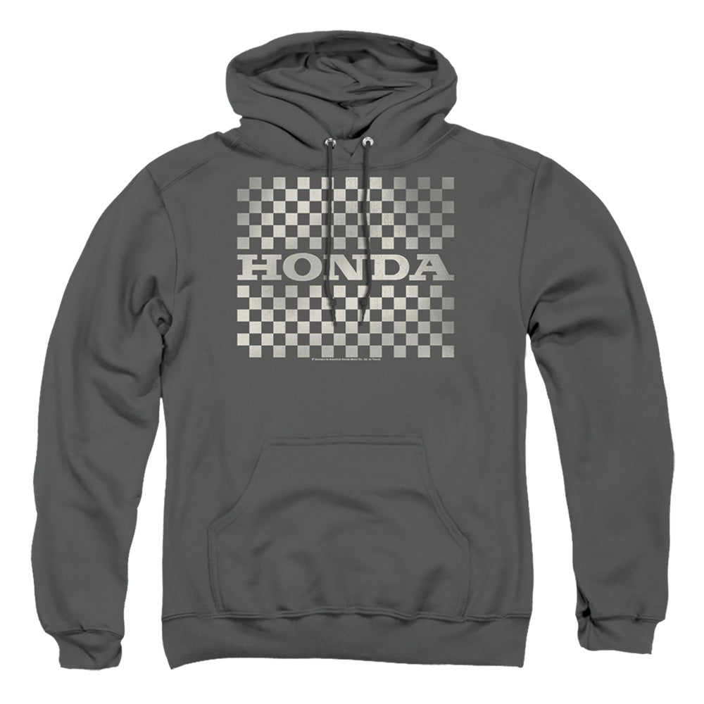 HONDA : CHECKERS LOGO ADULT PULL OVER HOODIE Charcoal 2X