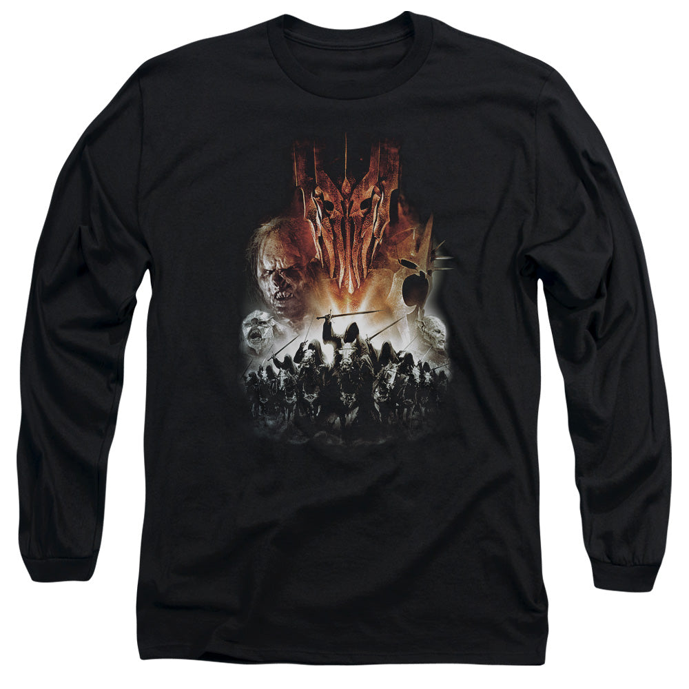 LORD OF THE RINGS : EVIL RISING L\S ADULT T SHIRT 18\1 BLACK SM