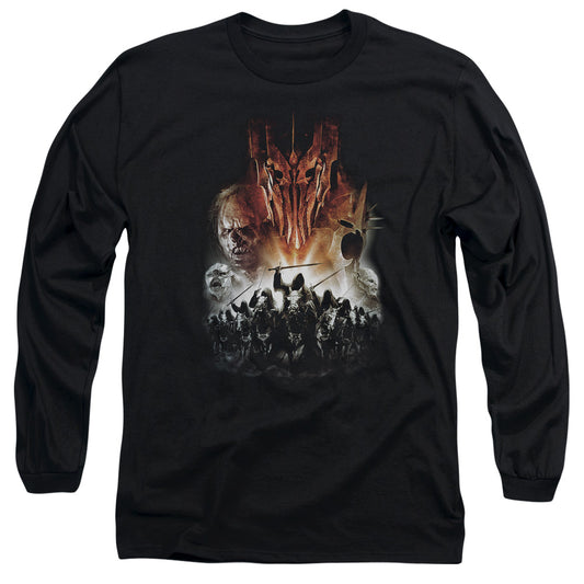 LORD OF THE RINGS : EVIL RISING L\S ADULT T SHIRT 18\1 BLACK SM