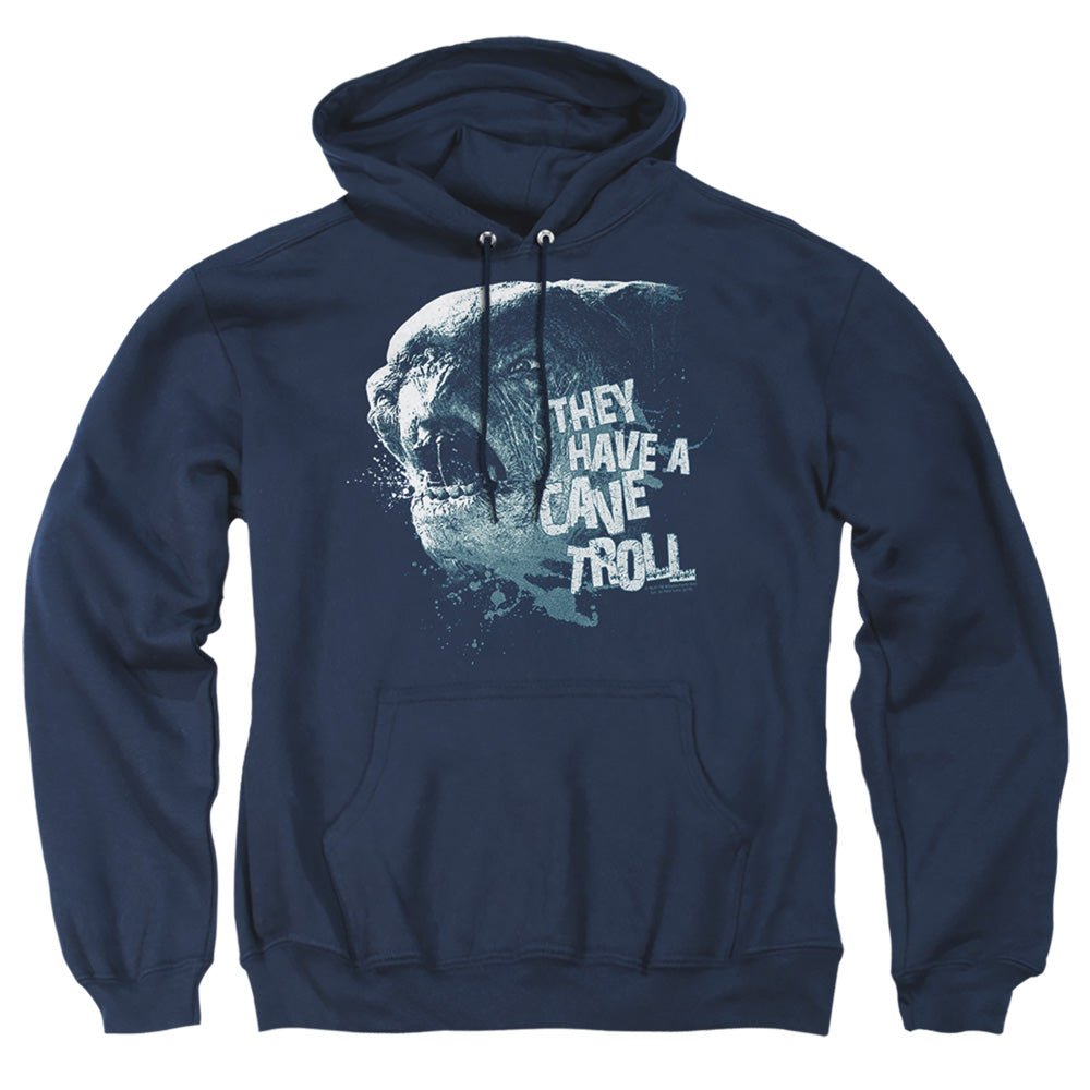 LORD OF THE RINGS : CAVE TROLL ADULT PULL OVER HOODIE Navy 2X