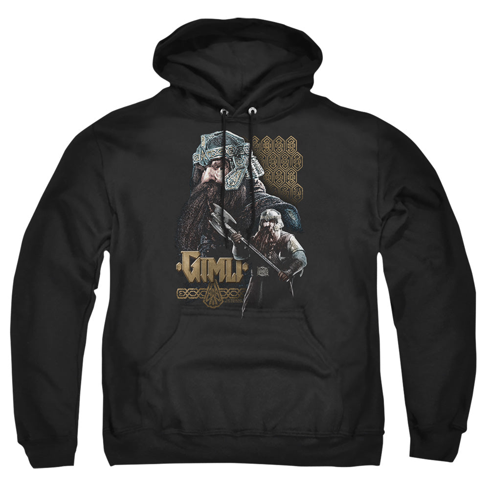 LORD OF THE RINGS : GIMLI ADULT PULL-OVER HOODIE BLACK 5X