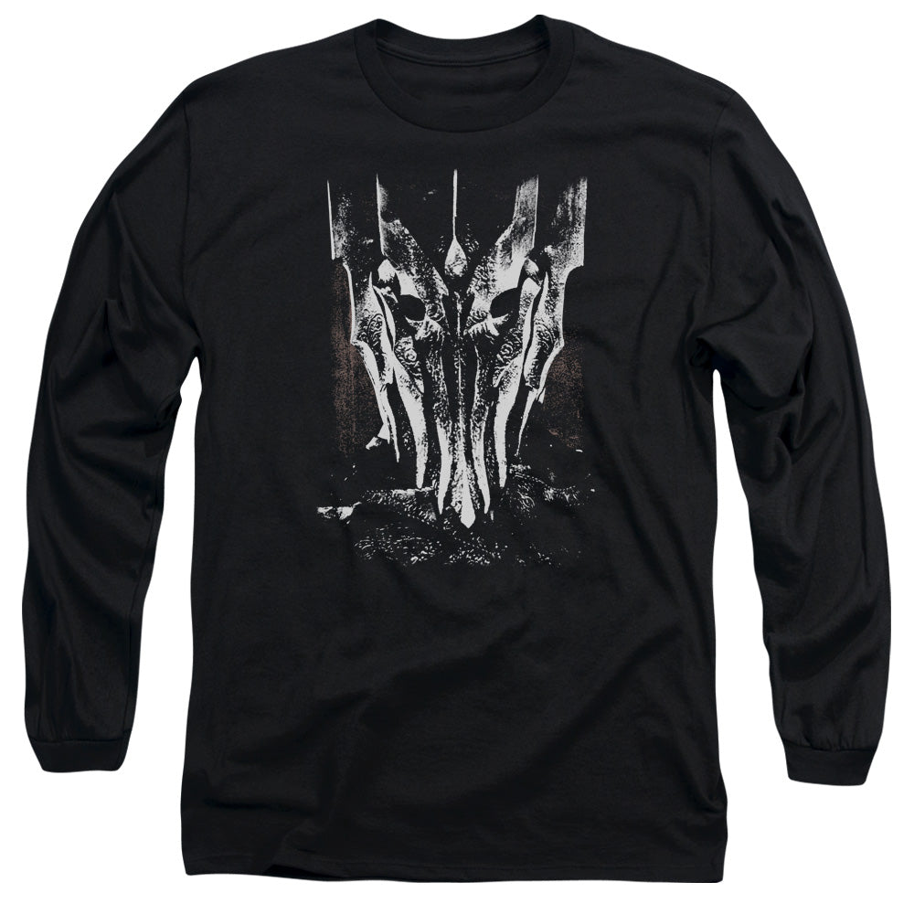 LORD OF THE RINGS : BIG SAURON HEAD L\S ADULT T SHIRT 18\1 BLACK 2X