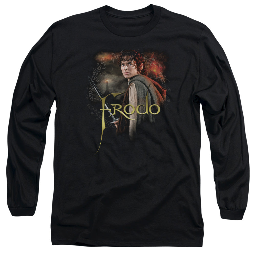 LORD OF THE RINGS : FRODO L\S ADULT T SHIRT 18\1 BLACK 2X