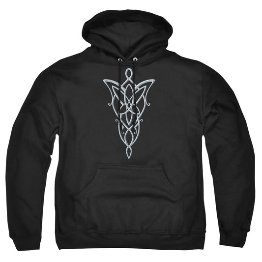 LORD OF THE RINGS : ARWEN NECKLACE ADULT PULL OVER HOODIE Black SM