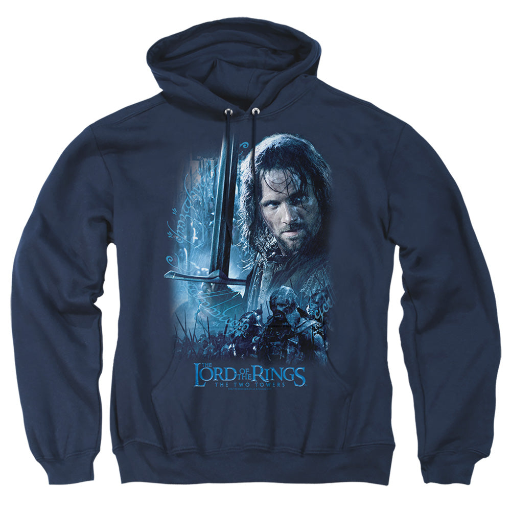 LORD OF THE RINGS : KING IN THE MAKING ADULT PULL OVER HOODIE Navy 2X