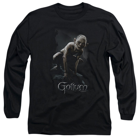 LORD OF THE RINGS : GOLLUM L\S ADULT T SHIRT 18\1 BLACK SM