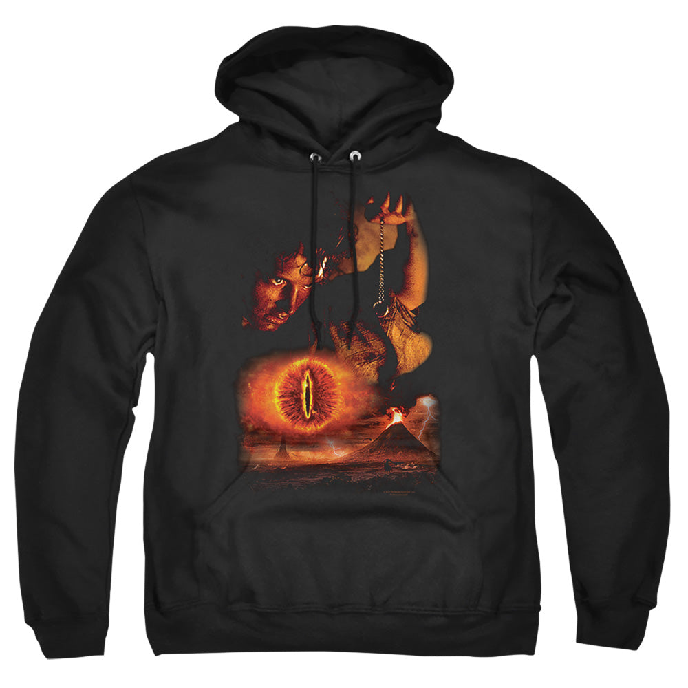 LORD OF THE RINGS : DESTROY THE RING ADULT PULL OVER HOODIE Black 2X