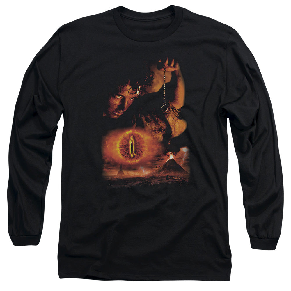 LORD OF THE RINGS : DESTROY THE RING L\S ADULT T SHIRT 18\1 BLACK 2X