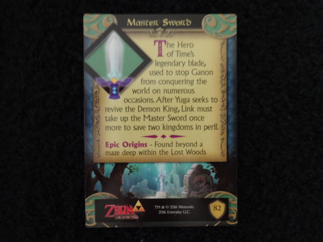 Master Sword Enterplay 2016 Legend Of Zelda Collectable Trading Card Number 82